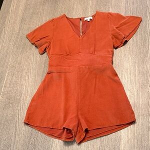 GB Girls Rust Romper